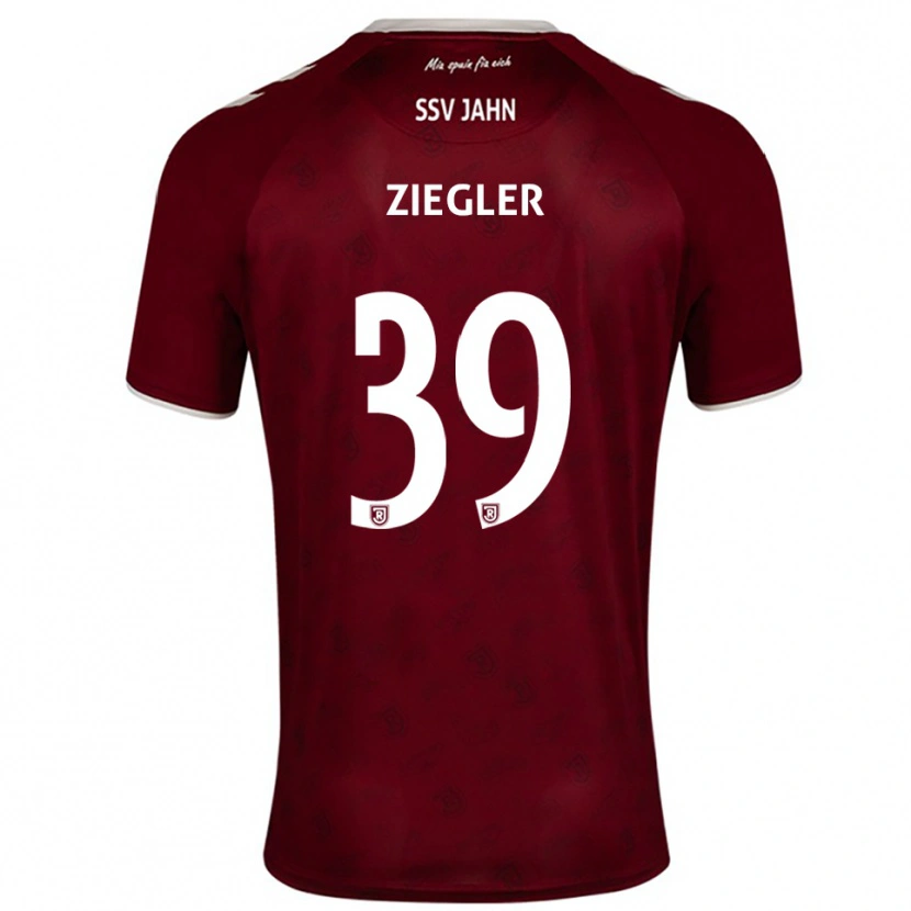 Danxen Damen Fabian Ziegler #39 Burgunder Weiß Auswärtstrikot Trikot 2025/26 T-Shirt Schweiz