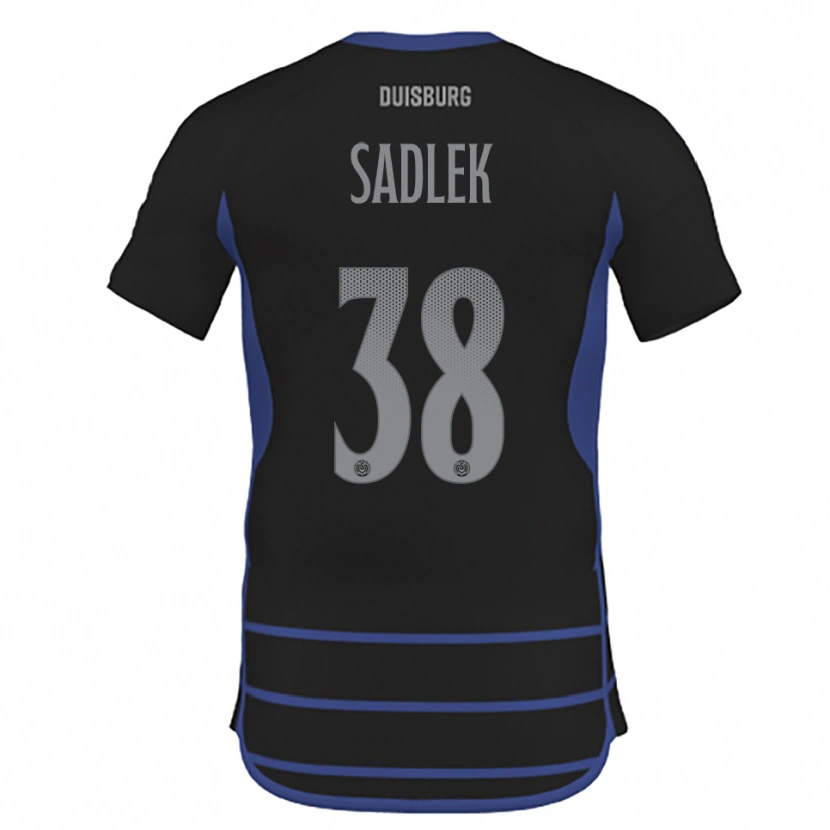 Danxen Damen Gabriel Sadlek #38 Schwarz Blau Auswärtstrikot Trikot 2025/26 T-Shirt Schweiz