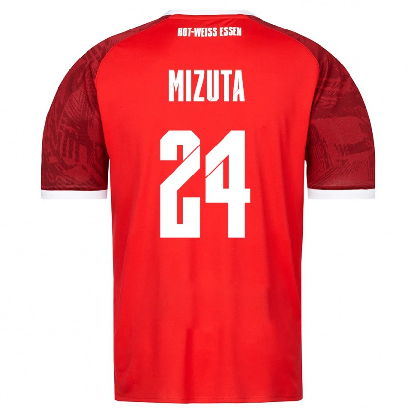 Danxen Damen Kaito Mizuta #24 Rot Burgunder Weiß Auswärtstrikot Trikot 2025/26 T-Shirt Schweiz