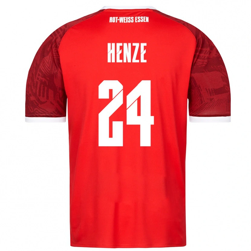 Danxen Damen Brandon-Louis Henze #24 Rot Burgunder Weiß Auswärtstrikot Trikot 2025/26 T-Shirt Schweiz