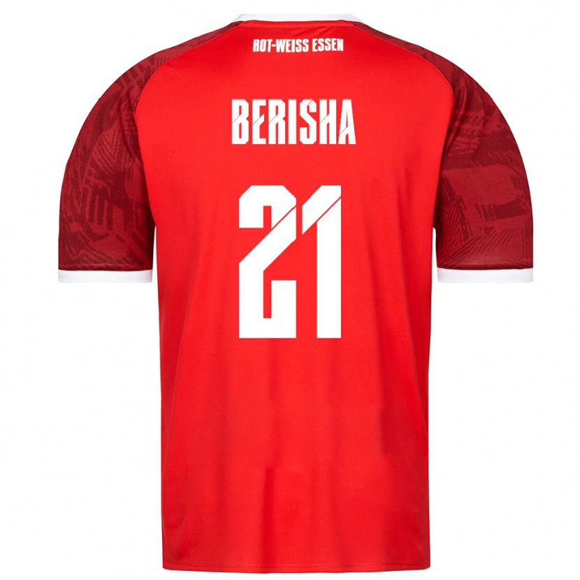 Danxen Damen Dion Berisha #21 Rot Burgunder Weiß Auswärtstrikot Trikot 2025/26 T-Shirt Schweiz