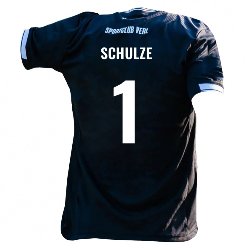 Danxen Damen Philipp Schulze #1 Schwarz Weiß Auswärtstrikot Trikot 2025/26 T-Shirt Schweiz