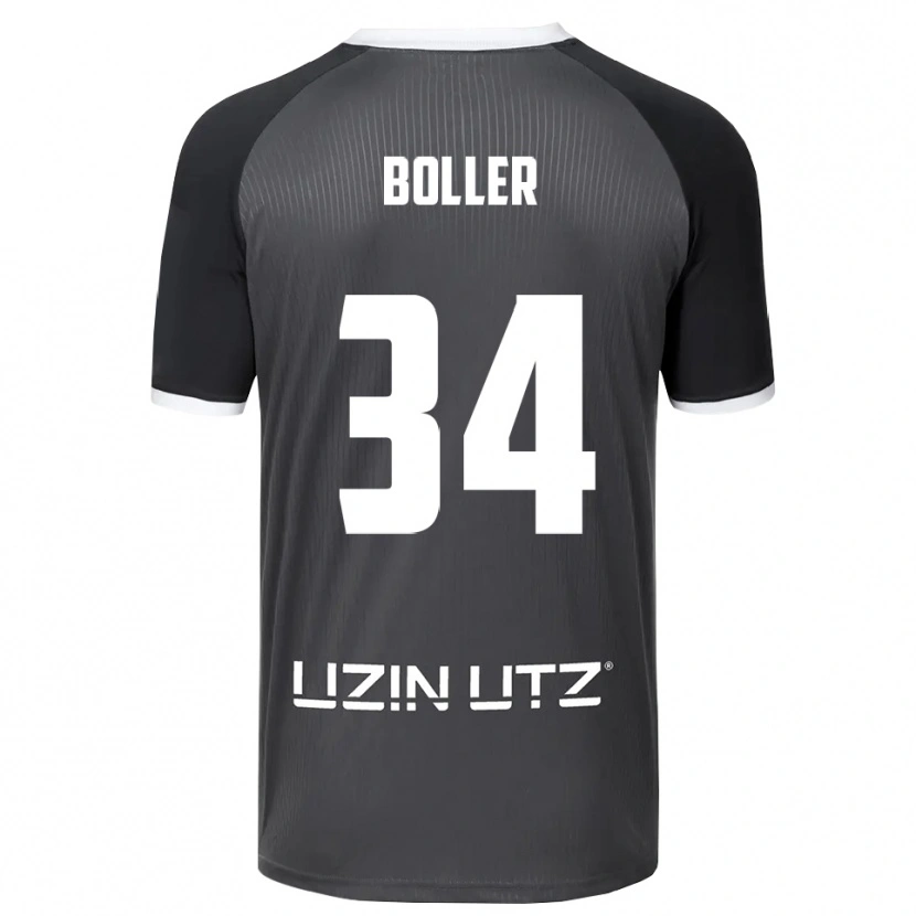 Danxen Damen Jan Boller #34 Grau Weiß Auswärtstrikot Trikot 2025/26 T-Shirt Schweiz