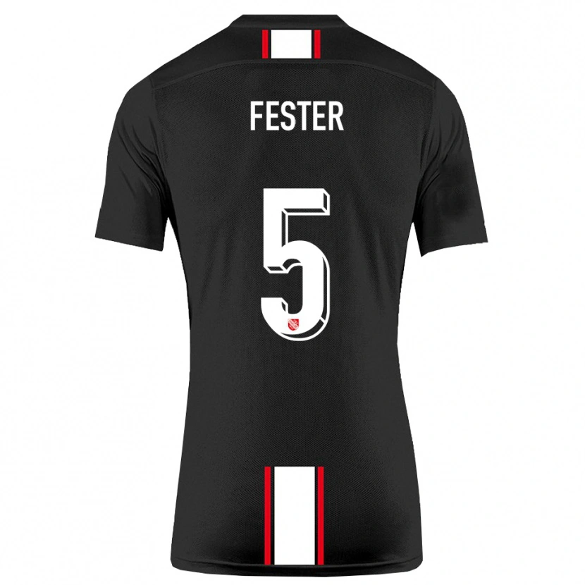 Danxen Damen Luka Fester #5 Schwarz Weiß Auswärtstrikot Trikot 2025/26 T-Shirt Schweiz