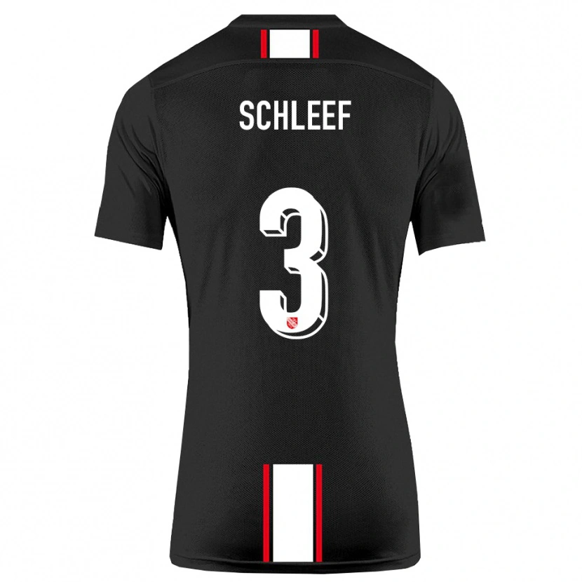 Danxen Damen Marco Schleef #3 Schwarz Weiß Auswärtstrikot Trikot 2025/26 T-Shirt Schweiz