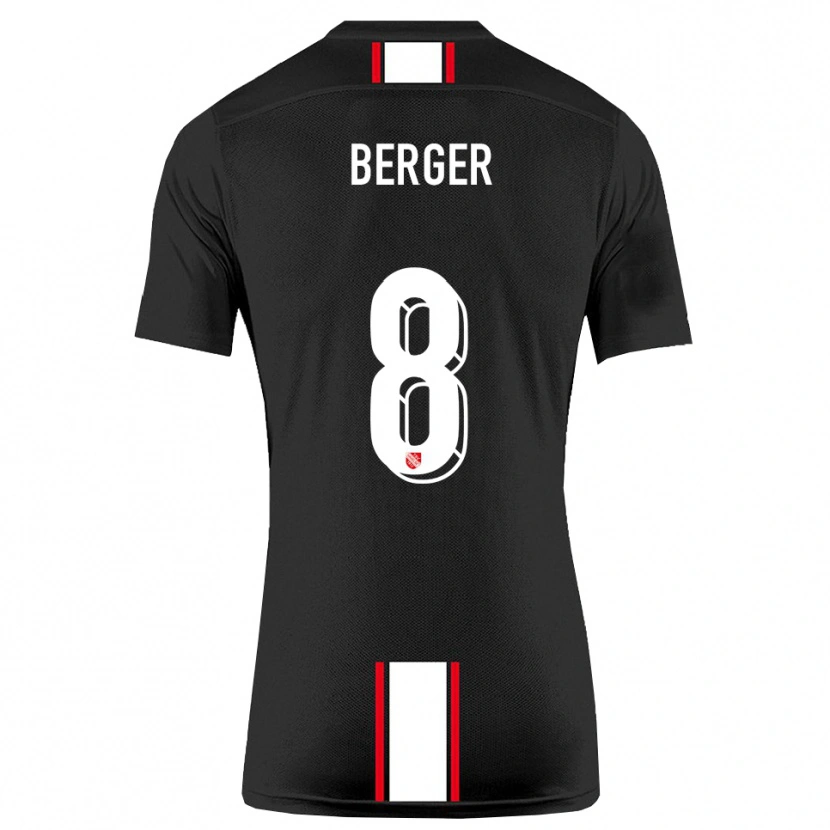 Danxen Damen Johann Berger #8 Schwarz Weiß Auswärtstrikot Trikot 2025/26 T-Shirt Schweiz
