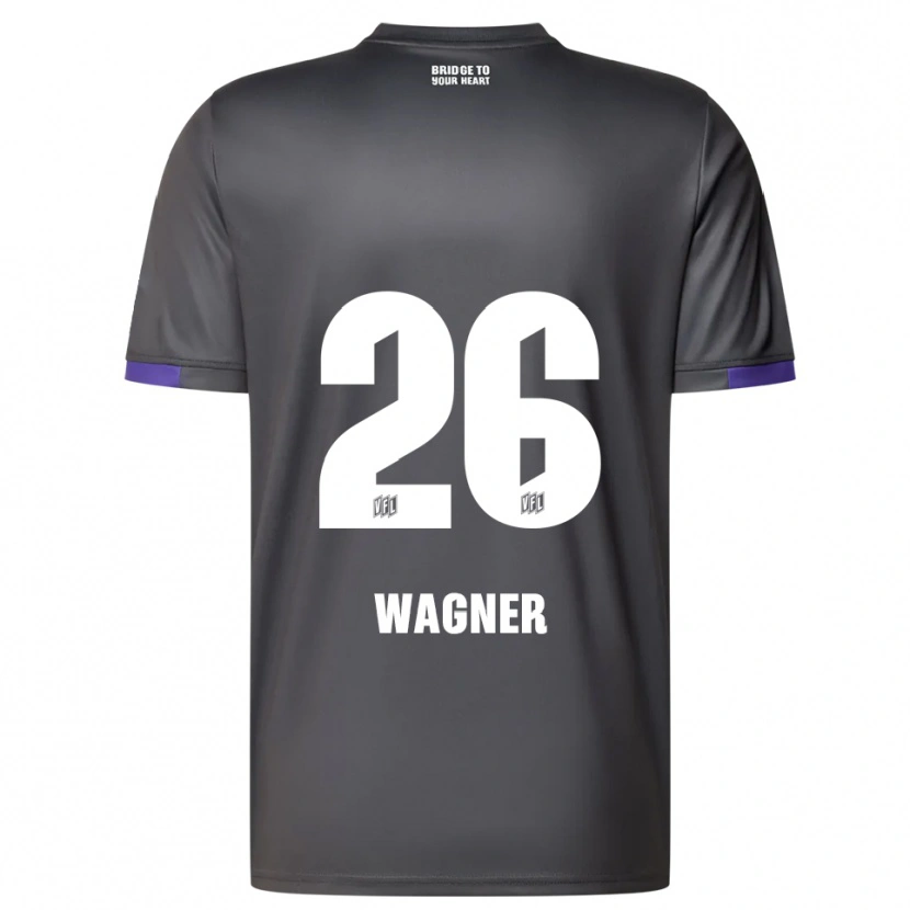 Danxen Damen Fridolin Wagner #26 Grau Lila Auswärtstrikot Trikot 2025/26 T-Shirt Schweiz