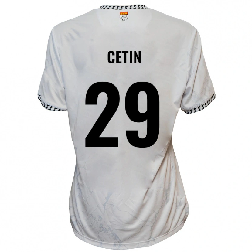 Danxen Damen Erkan Cetin #29 Weiß Schwarz Auswärtstrikot Trikot 2025/26 T-Shirt Schweiz