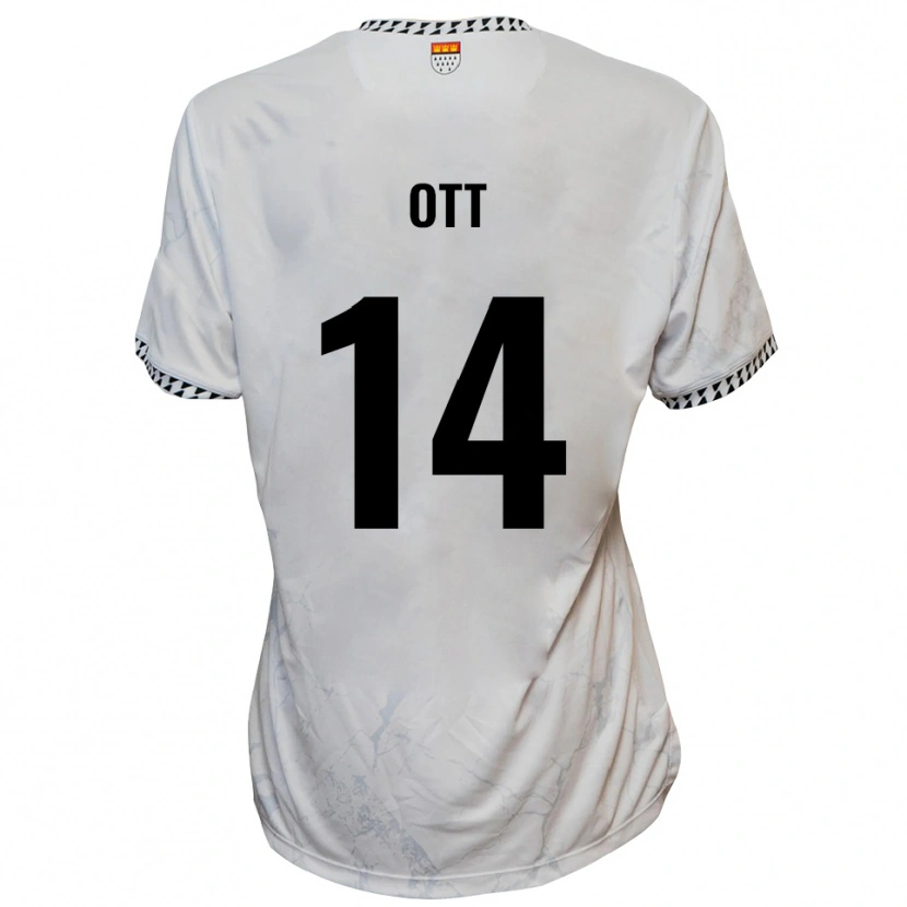Danxen Damen Raphael Ott #14 Weiß Schwarz Auswärtstrikot Trikot 2025/26 T-Shirt Schweiz