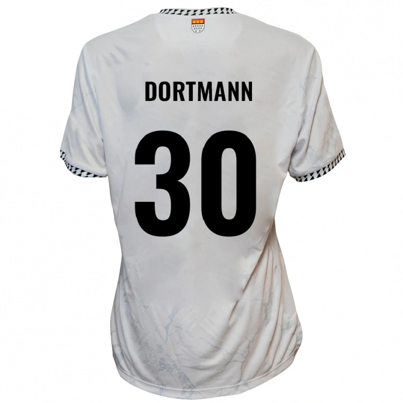 Danxen Damen Niklas Dortmann #30 Weiß Schwarz Auswärtstrikot Trikot 2025/26 T-Shirt Schweiz