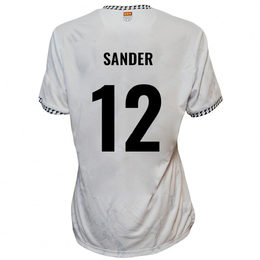 Danxen Damen Anton Sander #12 Weiß Schwarz Auswärtstrikot Trikot 2025/26 T-Shirt Schweiz