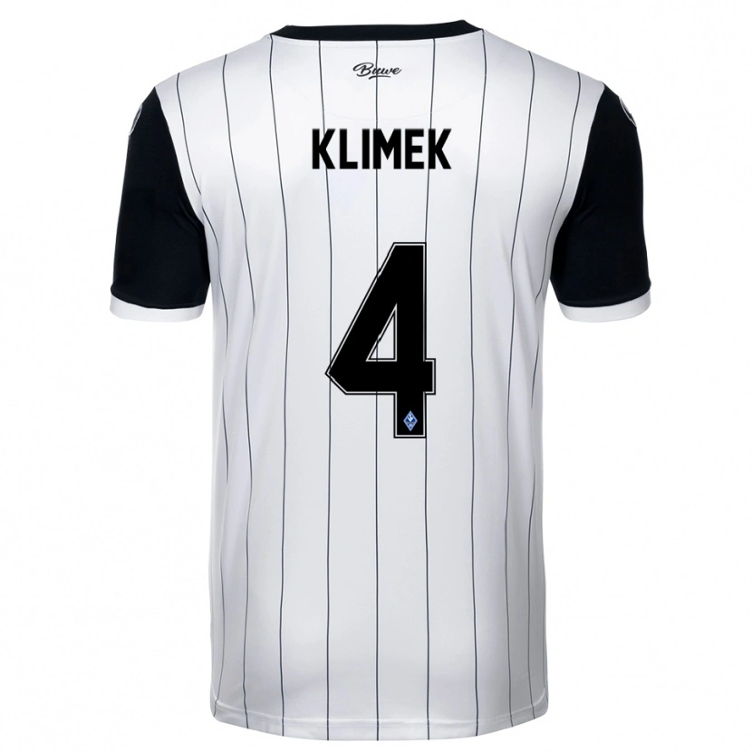 Danxen Damen Tom Klimek #4 Weiß Schwarz Auswärtstrikot Trikot 2025/26 T-Shirt Schweiz