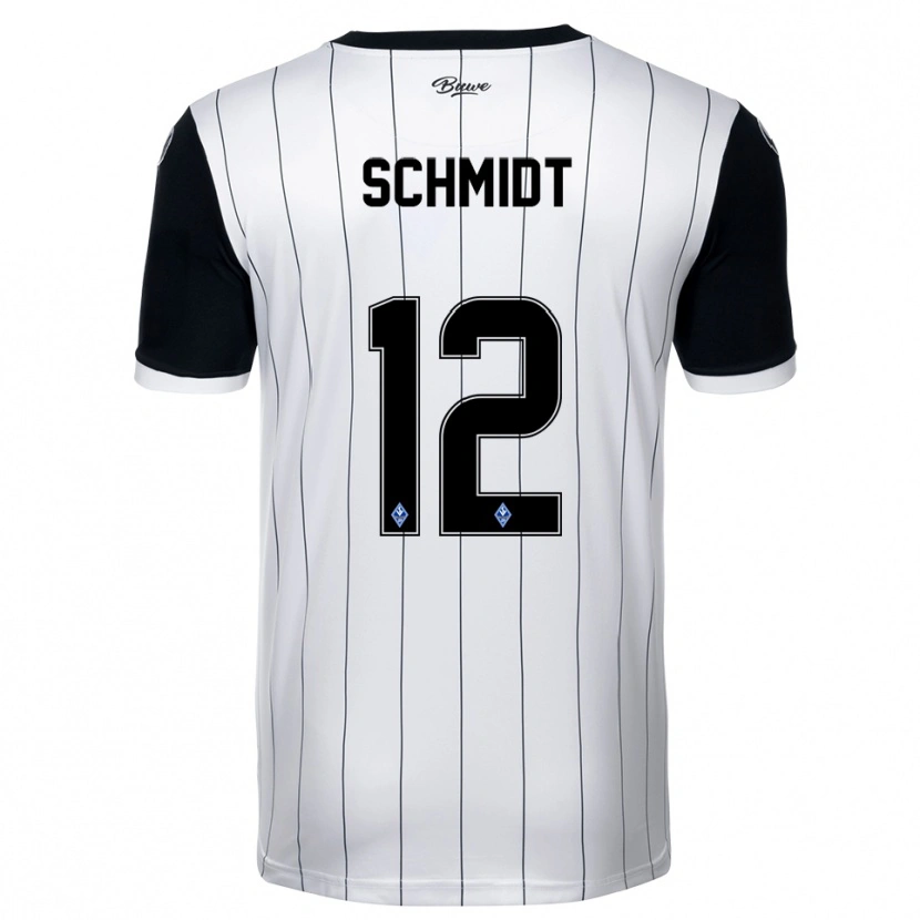 Danxen Damen Niclas Schmidt #12 Weiß Schwarz Auswärtstrikot Trikot 2025/26 T-Shirt Schweiz