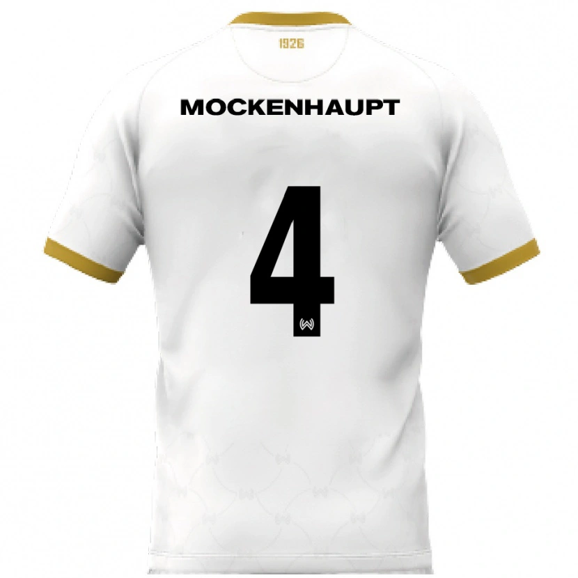 Danxen Damen Sascha Mockenhaupt #4 Weiß Gold Auswärtstrikot Trikot 2025/26 T-Shirt Schweiz