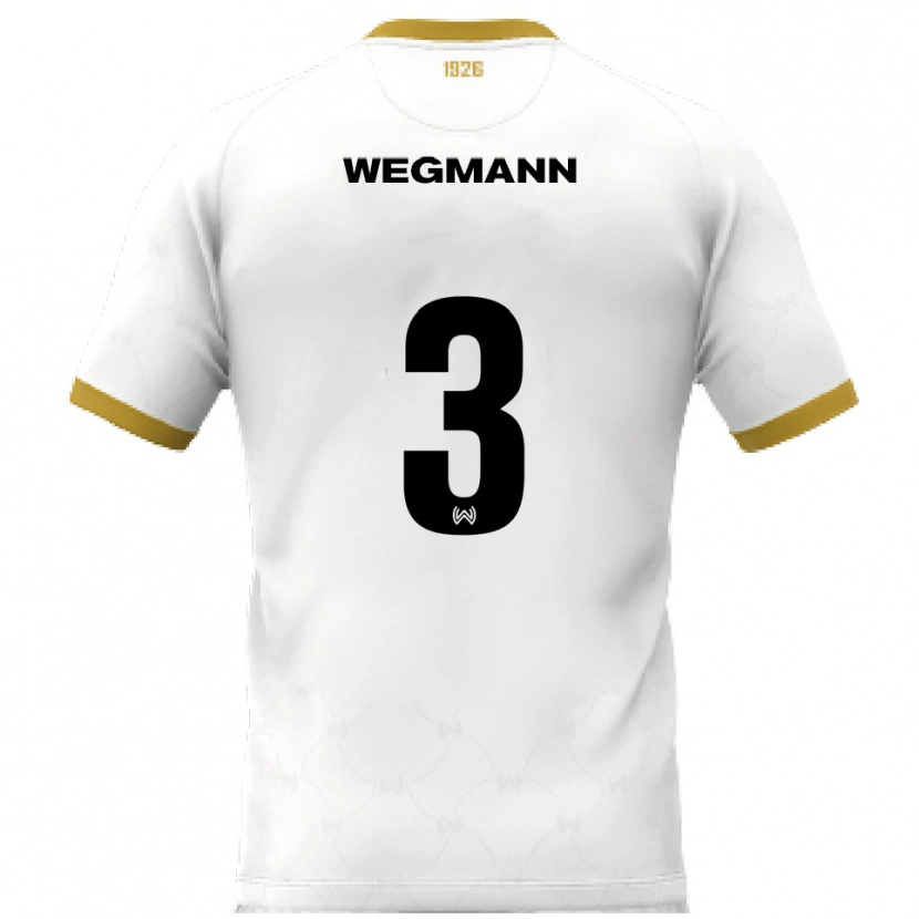 Danxen Damen Marius Wegmann #3 Weiß Gold Auswärtstrikot Trikot 2025/26 T-Shirt Schweiz