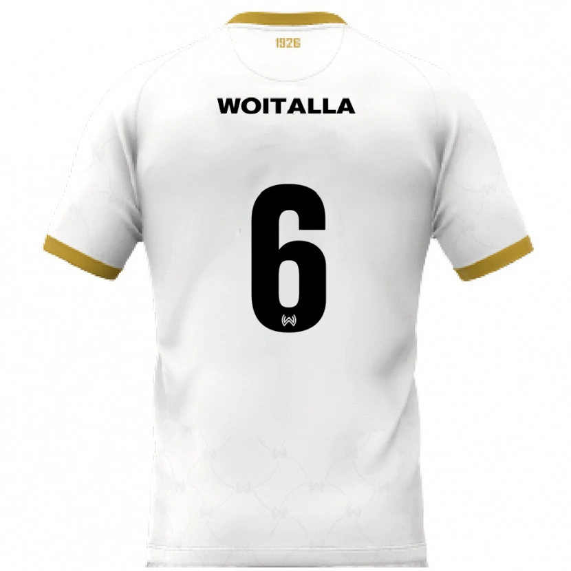 Danxen Damen Luis Woitalla #6 Weiß Gold Auswärtstrikot Trikot 2025/26 T-Shirt Schweiz