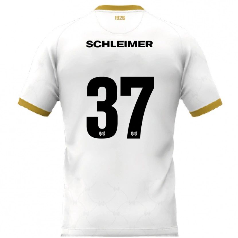 Danxen Damen Lukas Schleimer #37 Weiß Gold Auswärtstrikot Trikot 2025/26 T-Shirt Schweiz