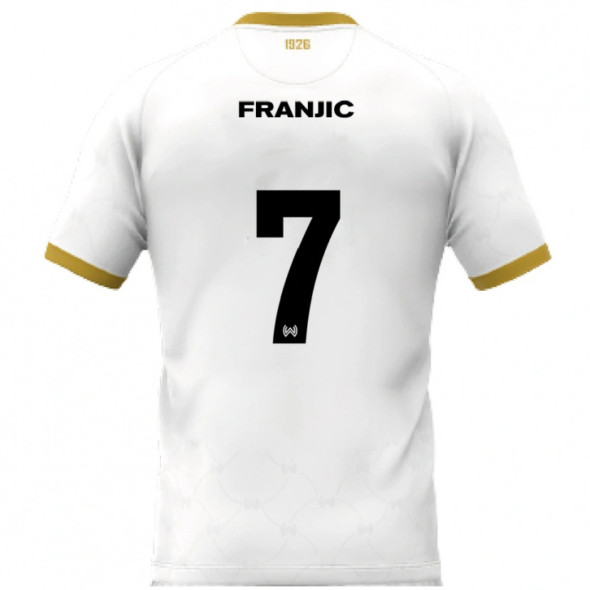 Danxen Damen Ivan Franjic #7 Weiß Gold Auswärtstrikot Trikot 2025/26 T-Shirt Schweiz