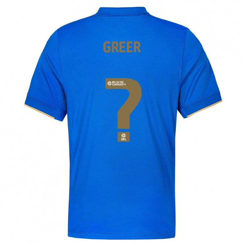 Danxen Kinder Lorenzo Greer #0 Blau Gold Heimtrikot Trikot 2025/26 T-Shirt Schweiz