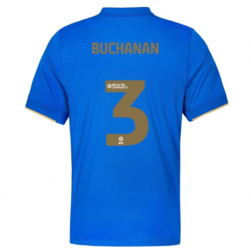 Danxen Kinder Lee Buchanan #3 Blau Gold Heimtrikot Trikot 2025/26 T-Shirt Schweiz