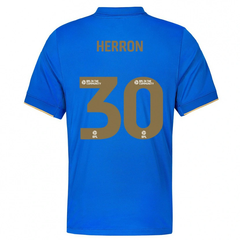 Danxen Kinder Neve Herron #30 Blau Gold Heimtrikot Trikot 2025/26 T-Shirt Schweiz