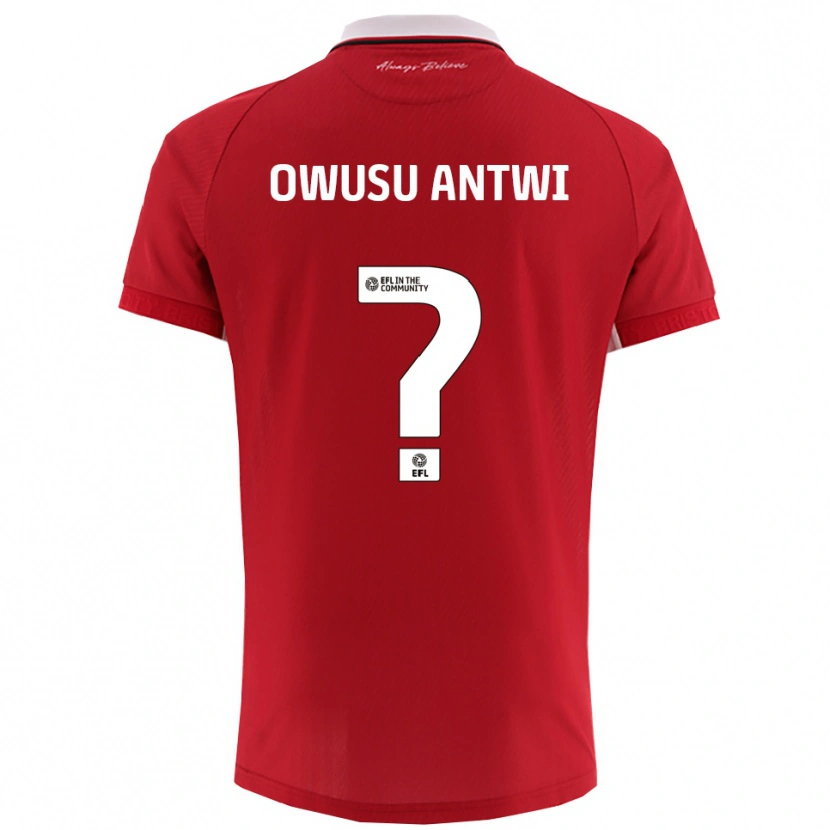 Danxen Kinder Filbert Owusu-Antwi #0 Rot Weiß Heimtrikot Trikot 2025/26 T-Shirt Schweiz