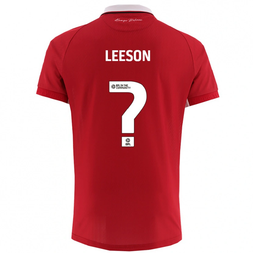 Danxen Kinder Harry Leeson #0 Rot Weiß Heimtrikot Trikot 2025/26 T-Shirt Schweiz