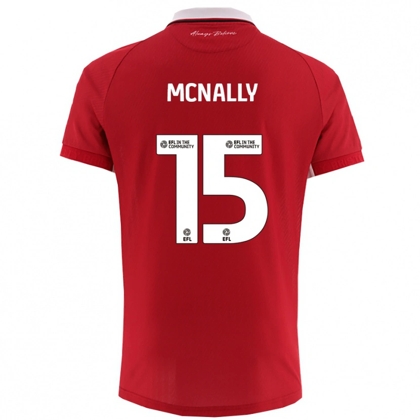 Danxen Kinder Luke Mcnally #15 Rot Weiß Heimtrikot Trikot 2025/26 T-Shirt Schweiz