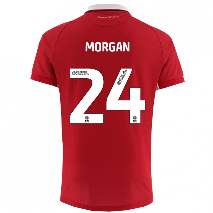 Danxen Kinder Ffion Morgan #24 Rot Weiß Heimtrikot Trikot 2025/26 T-Shirt Schweiz
