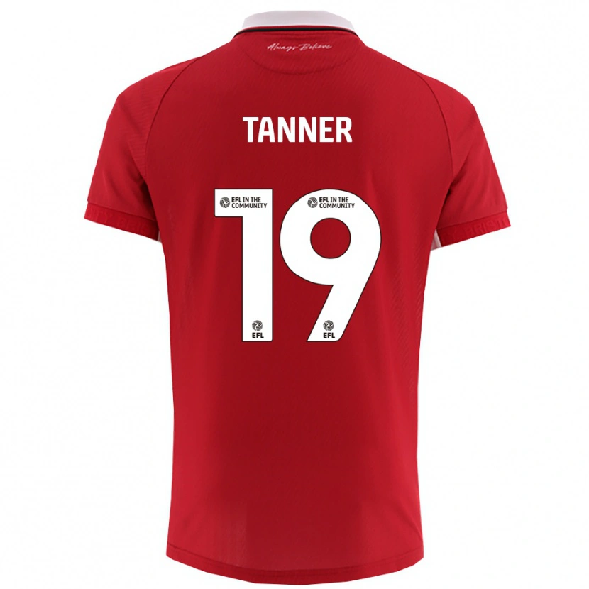 Danxen Kinder George Tanner #19 Rot Weiß Heimtrikot Trikot 2025/26 T-Shirt Schweiz