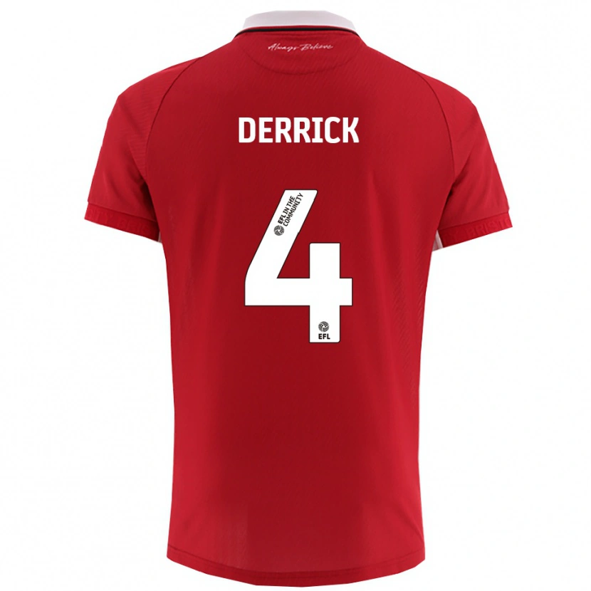 Danxen Kinder Louie Derrick #4 Rot Weiß Heimtrikot Trikot 2025/26 T-Shirt Schweiz