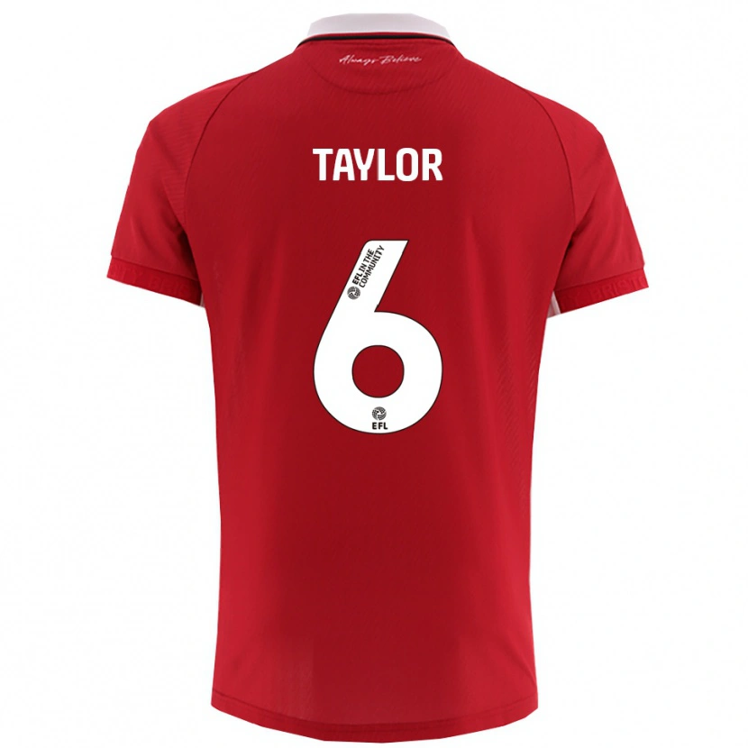 Danxen Kinder Archie Taylor #6 Rot Weiß Heimtrikot Trikot 2025/26 T-Shirt Schweiz