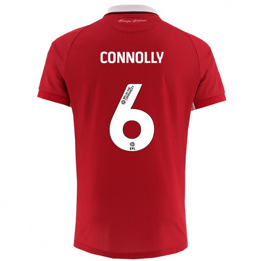 Danxen Kinder Megan Connolly #6 Rot Weiß Heimtrikot Trikot 2025/26 T-Shirt Schweiz