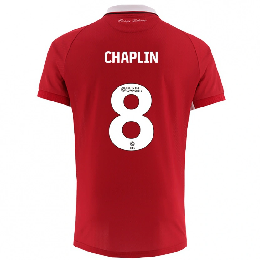 Danxen Kinder Tom Chaplin #8 Rot Weiß Heimtrikot Trikot 2025/26 T-Shirt Schweiz