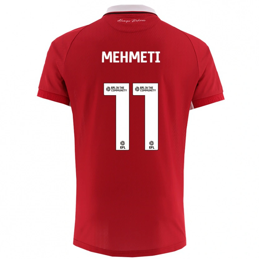 Danxen Kinder Anis Mehmeti #11 Rot Weiß Heimtrikot Trikot 2025/26 T-Shirt Schweiz