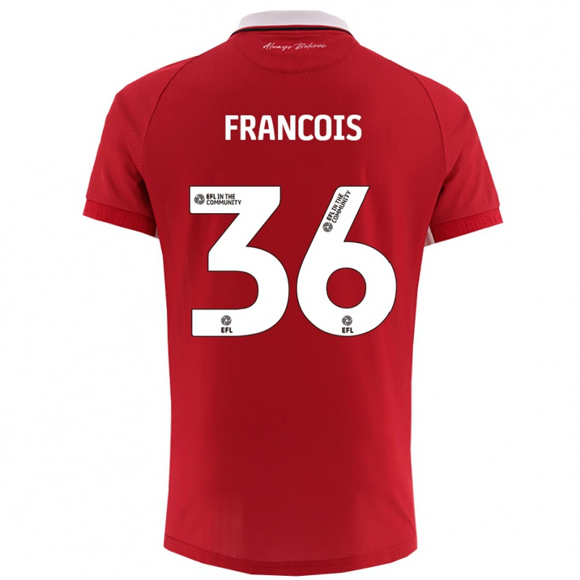 Danxen Kinder Marlee Francois #36 Rot Weiß Heimtrikot Trikot 2025/26 T-Shirt Schweiz