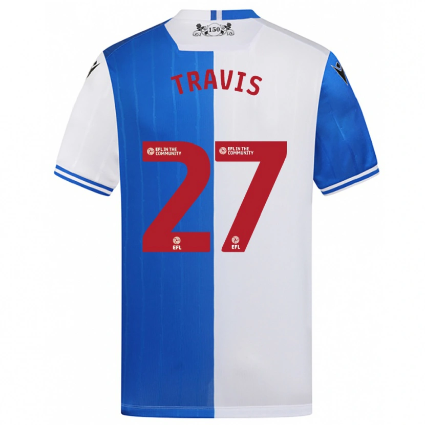 Danxen Kinder Lewis Travis #27 Blau Weiß Heimtrikot Trikot 2025/26 T-Shirt Schweiz