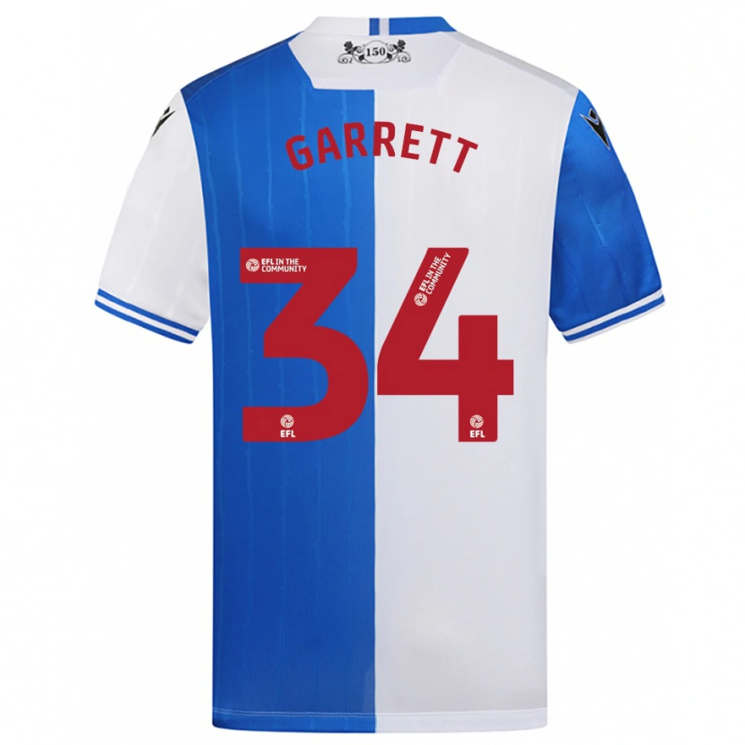 Danxen Kinder Jake Garrett #34 Blau Weiß Heimtrikot Trikot 2025/26 T-Shirt Schweiz