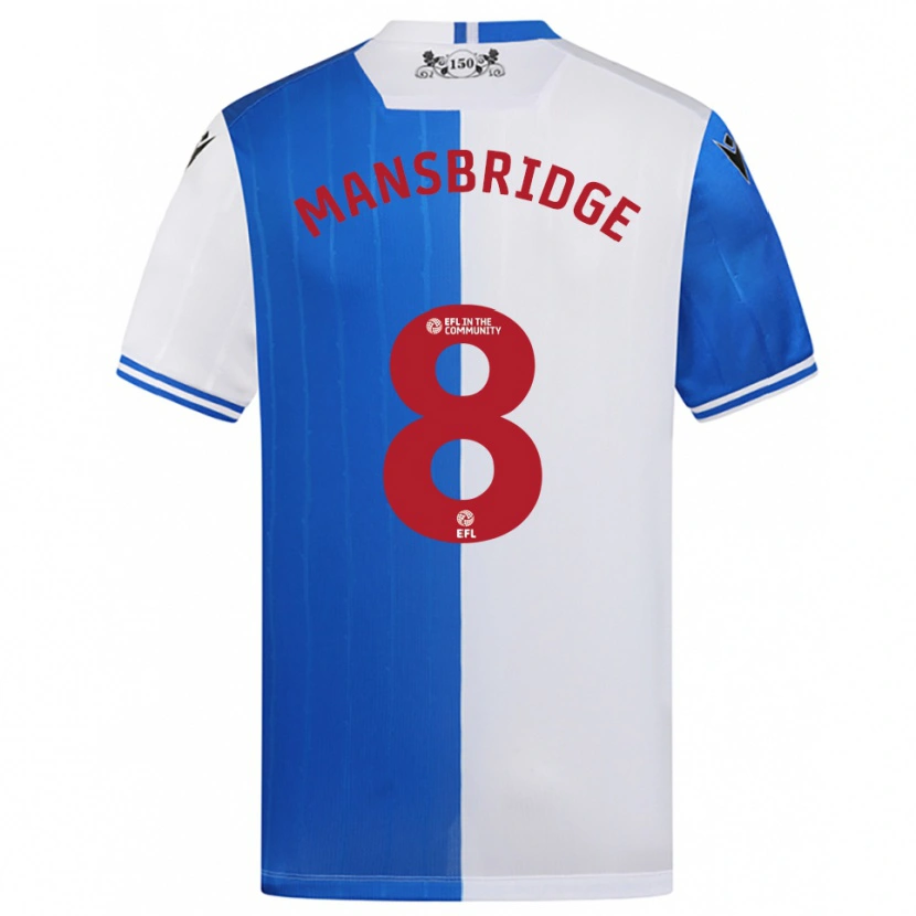 Danxen Kinder Tyler Mansbridge #8 Blau Weiß Heimtrikot Trikot 2025/26 T-Shirt Schweiz