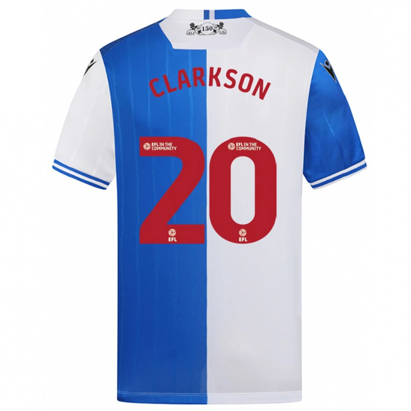 Danxen Kinder Eve Clarkson #20 Blau Weiß Heimtrikot Trikot 2025/26 T-Shirt Schweiz