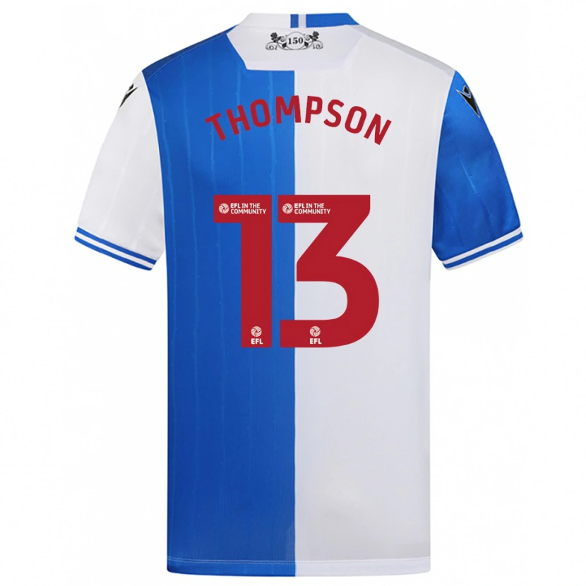 Danxen Kinder Luke Thompson #13 Blau Weiß Heimtrikot Trikot 2025/26 T-Shirt Schweiz