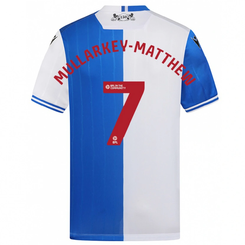 Danxen Kinder Lorenze Mullarkey-Matthews #7 Blau Weiß Heimtrikot Trikot 2025/26 T-Shirt Schweiz