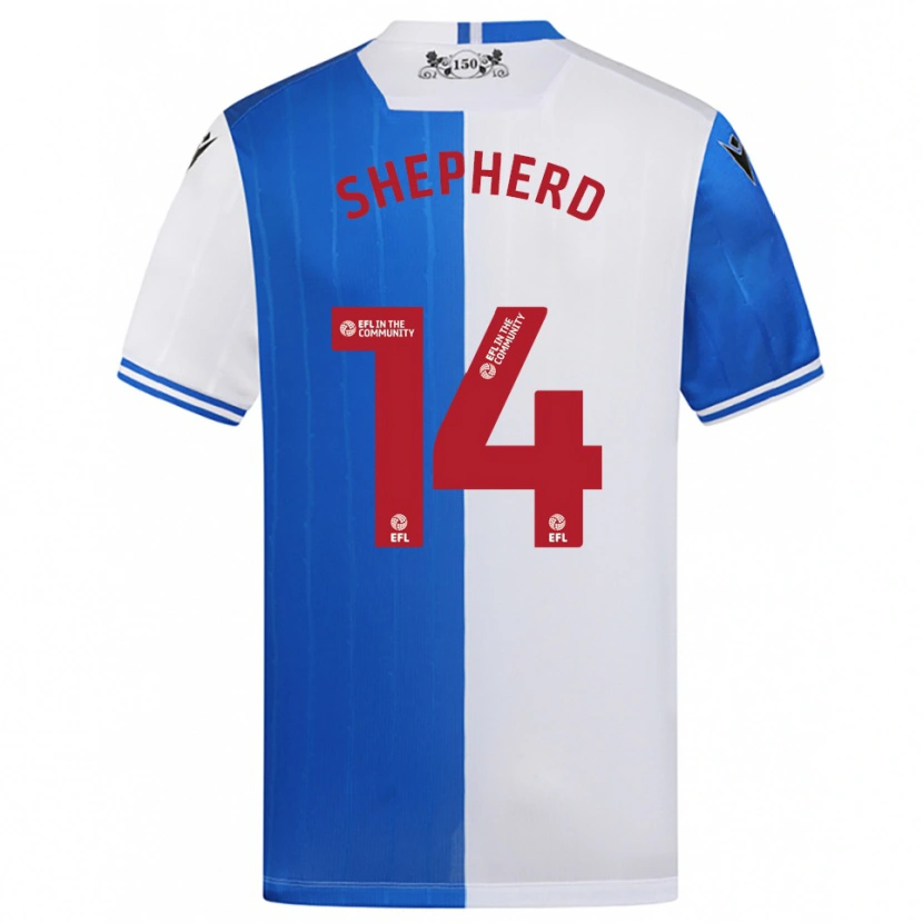 Danxen Kinder Lucy Shepherd #14 Blau Weiß Heimtrikot Trikot 2025/26 T-Shirt Schweiz