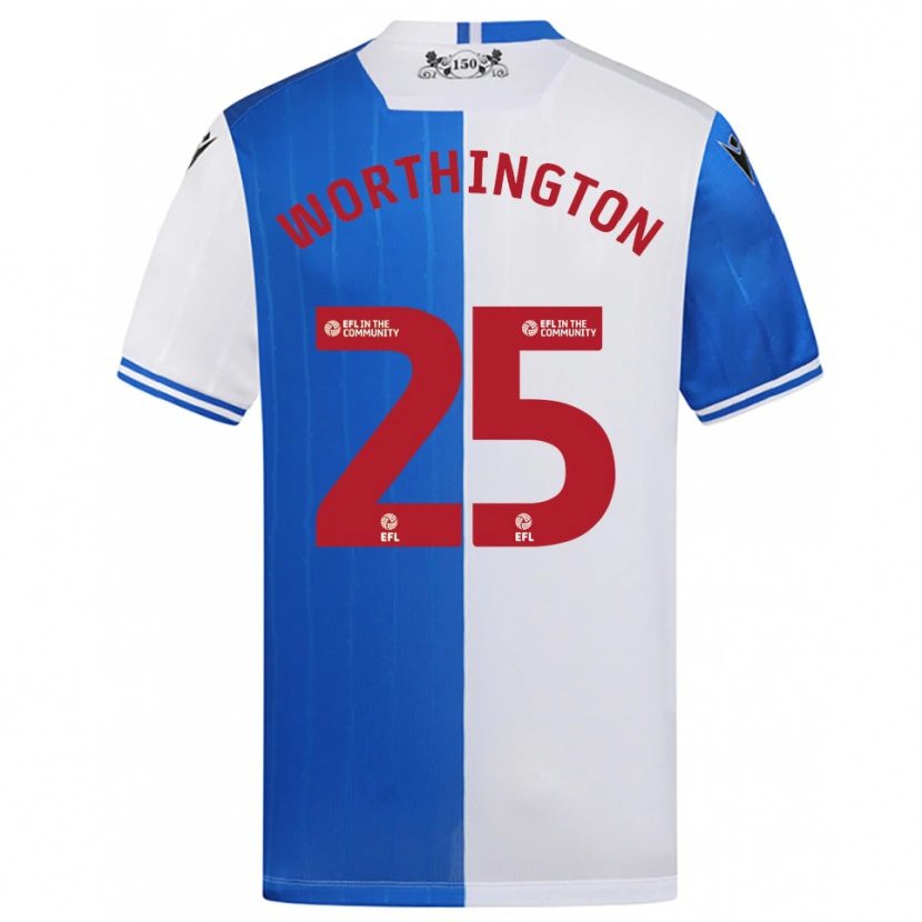Danxen Kinder Nicola Worthington #25 Blau Weiß Heimtrikot Trikot 2025/26 T-Shirt Schweiz