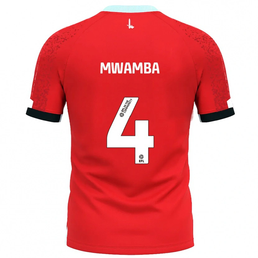 Danxen Kinder Alan Mwamba #4 Rot Weiß Heimtrikot Trikot 2025/26 T-Shirt Schweiz