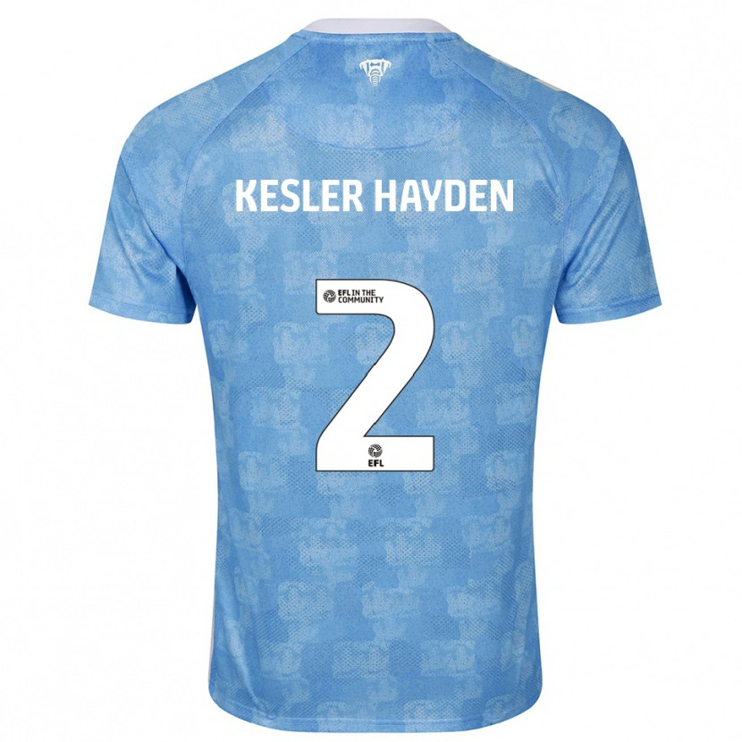 Danxen Kinder Kaine Kesler-Hayden #2 Himmelblau Weiß Heimtrikot Trikot 2025/26 T-Shirt Schweiz