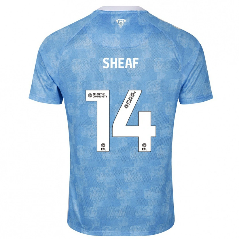 Danxen Kinder Ben Sheaf #14 Himmelblau Weiß Heimtrikot Trikot 2025/26 T-Shirt Schweiz