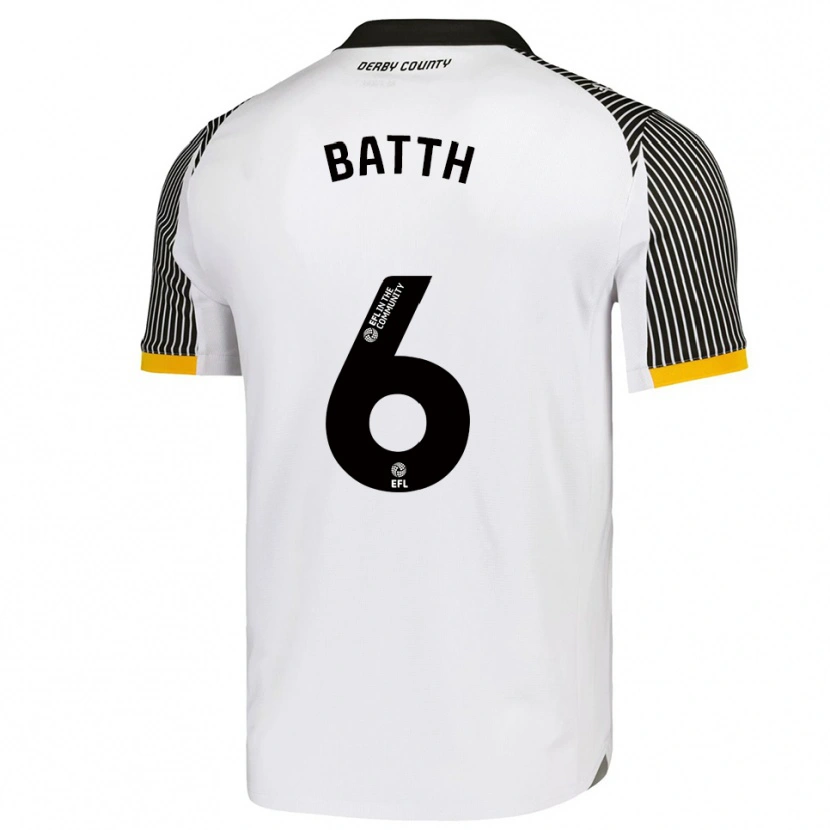 Danxen Kinder Danny Batth #6 Weiß Schwarz Heimtrikot Trikot 2025/26 T-Shirt Schweiz