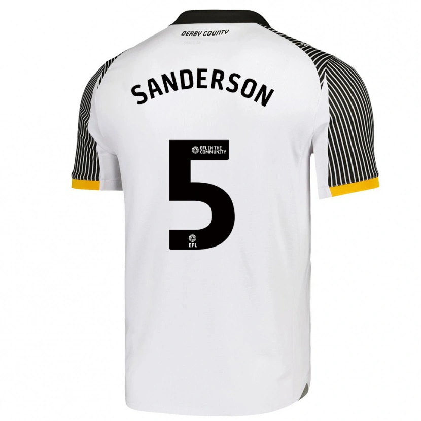 Danxen Kinder Dion Sanderson #5 Weiß Schwarz Heimtrikot Trikot 2025/26 T-Shirt Schweiz
