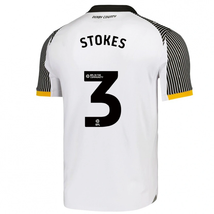 Danxen Kinder George Stokes #3 Weiß Schwarz Heimtrikot Trikot 2025/26 T-Shirt Schweiz